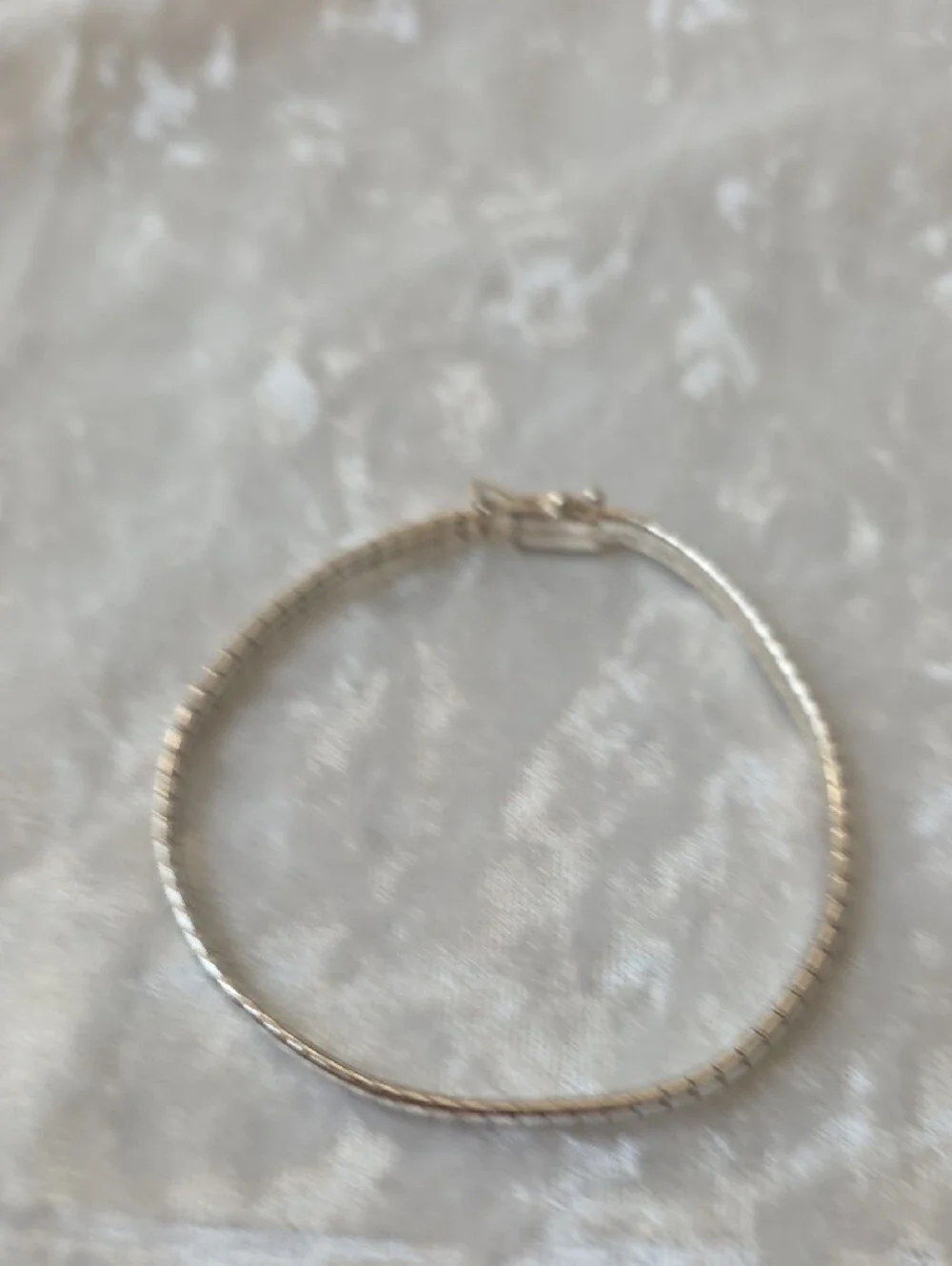 Classic Sterling Silver Omega Bracelet 7.5 In x 3mm